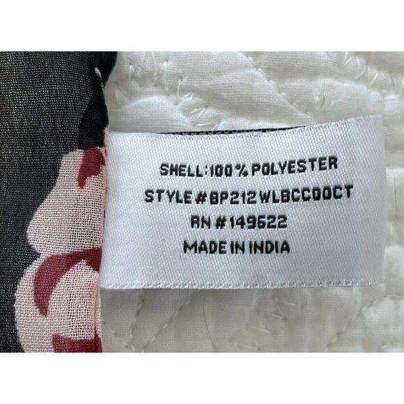 Walter Baker Tulum Caftan Kaftan Duster Black Floral Tropical One Size OS NWT - Picture 10 of 12